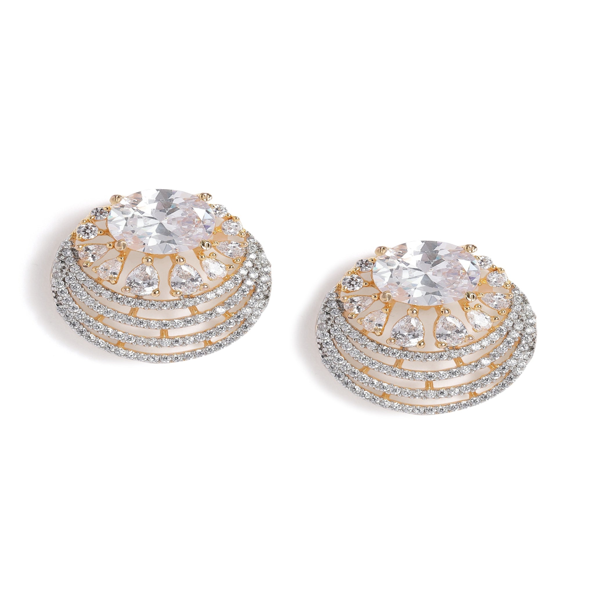Gold-Plated Cubic Zirconia Tops