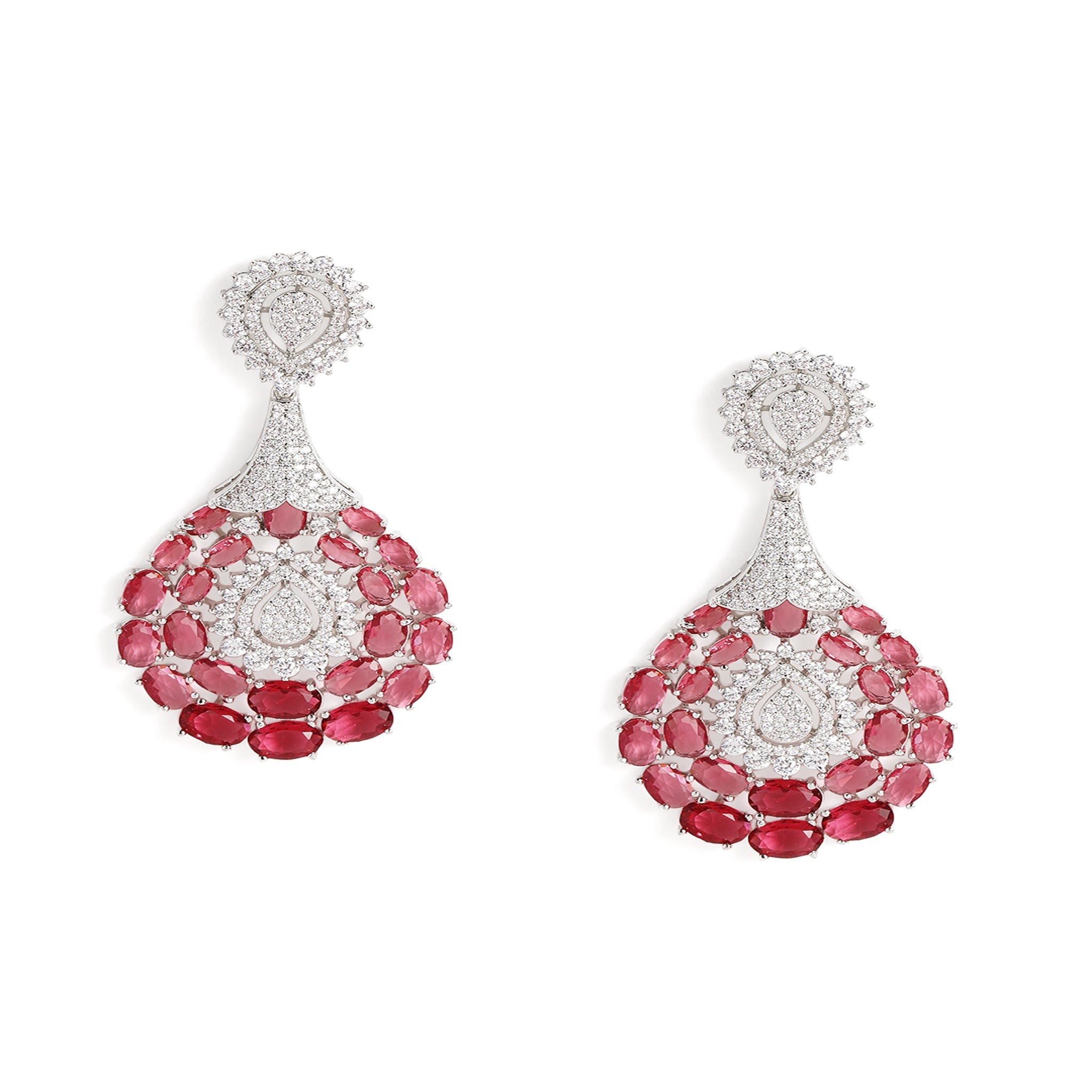 Silver-Toned Rani Classic Drop Earrings