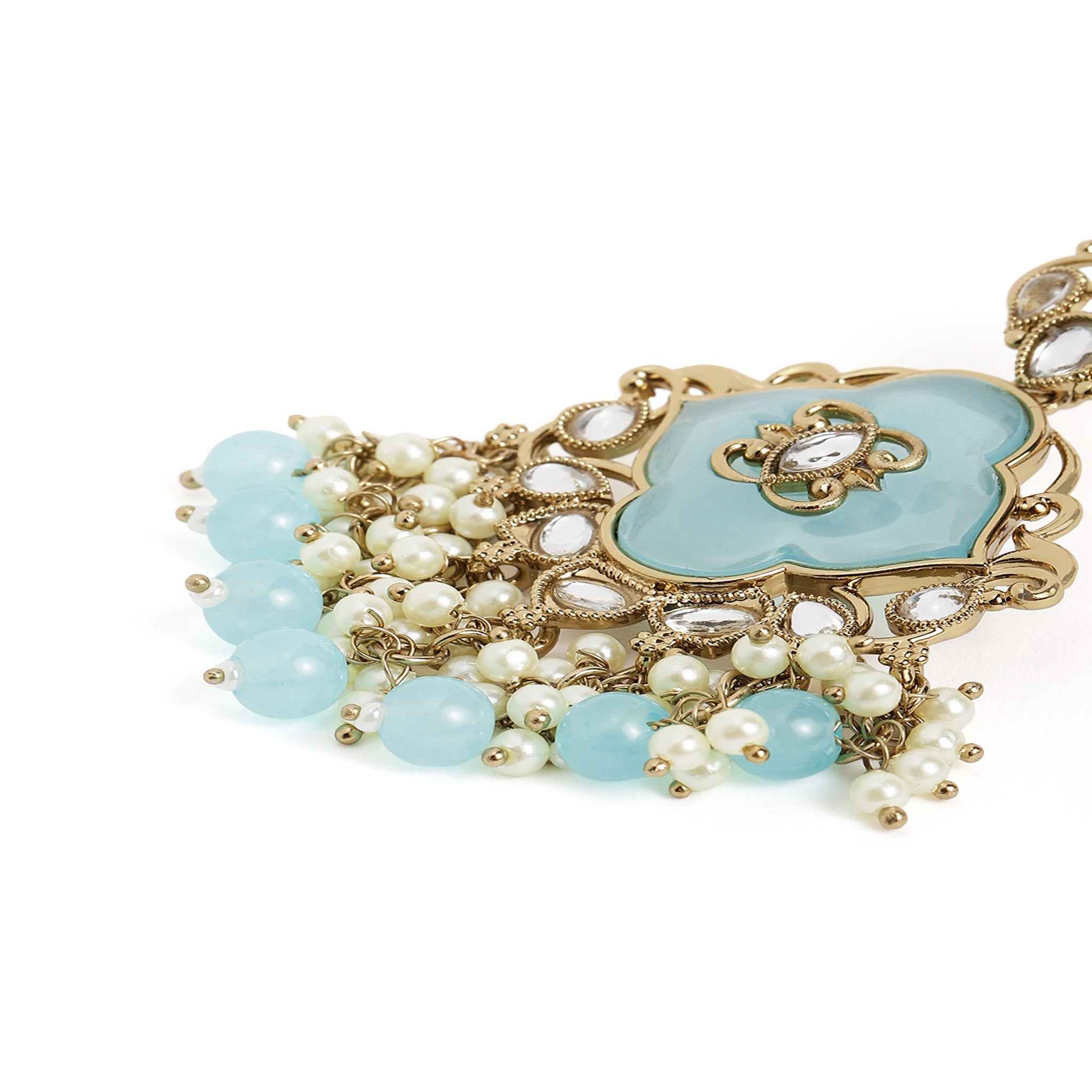 Gold Plated Turqoise Classic Earrings