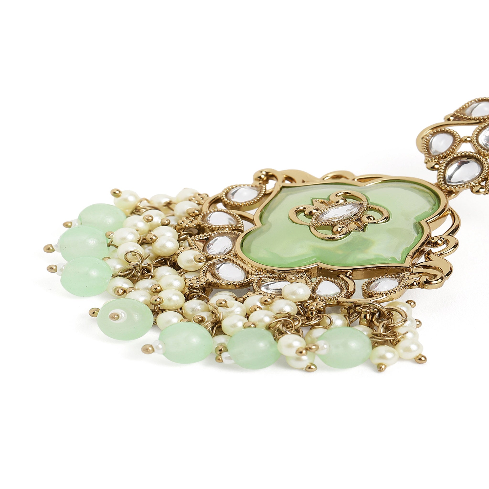 Gold Plated Mint Classic Earrings
