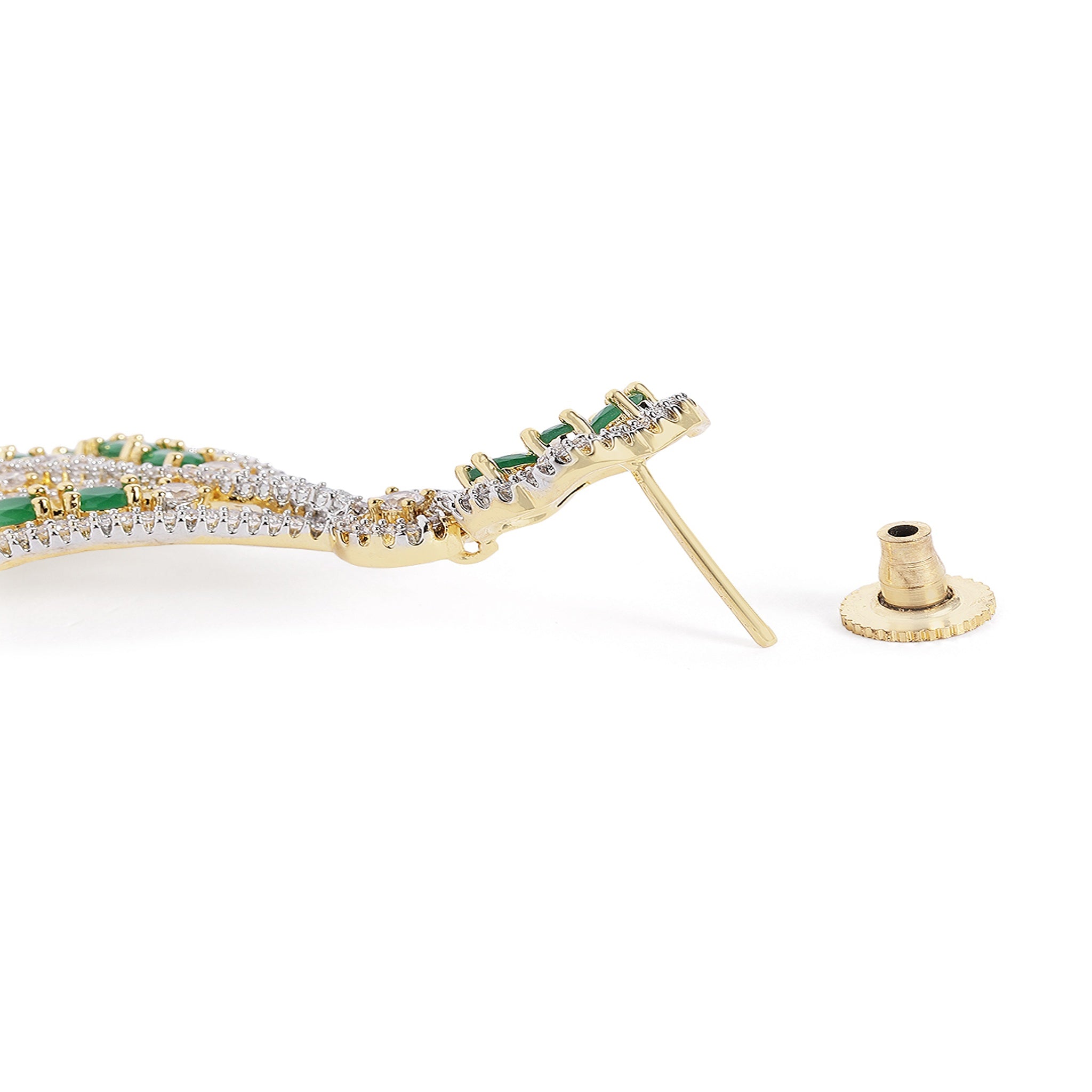 Gold-Plated American Diamonds Classic Drop Earrings