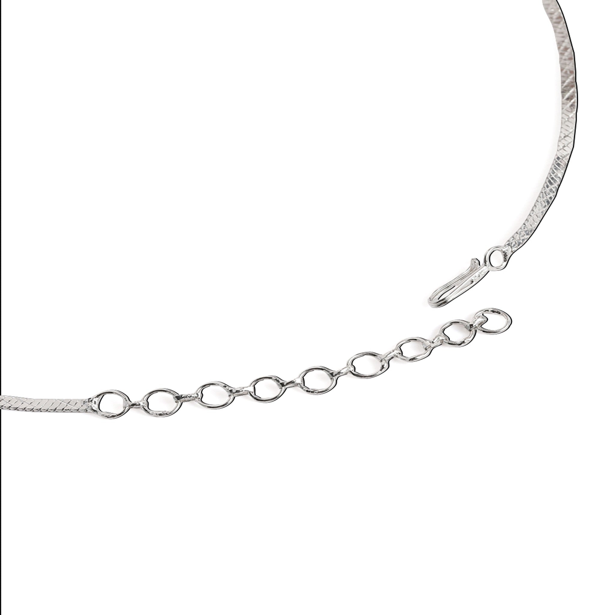 Rhodium-Plated Silver-Toned & Rani Pink AD-Studded Jewellery Set