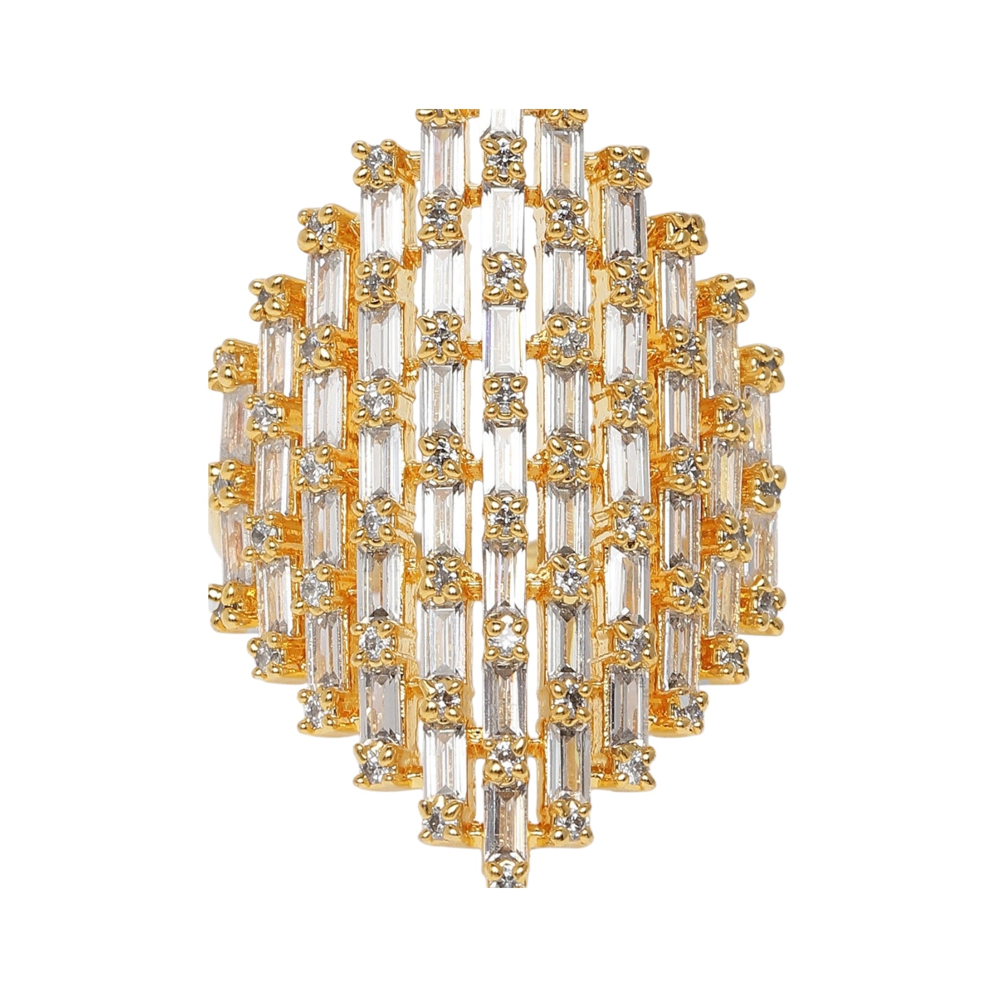 Lavish Giftz Classic American Diamond Adjustable Ring