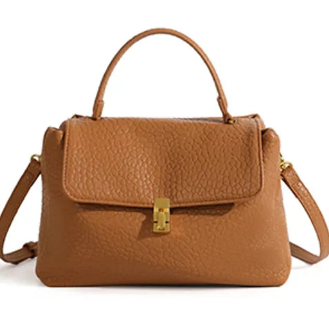 Lavish Giftz Textured Brown Classic Handbag