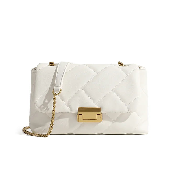 White Quilted Crossbody Bag