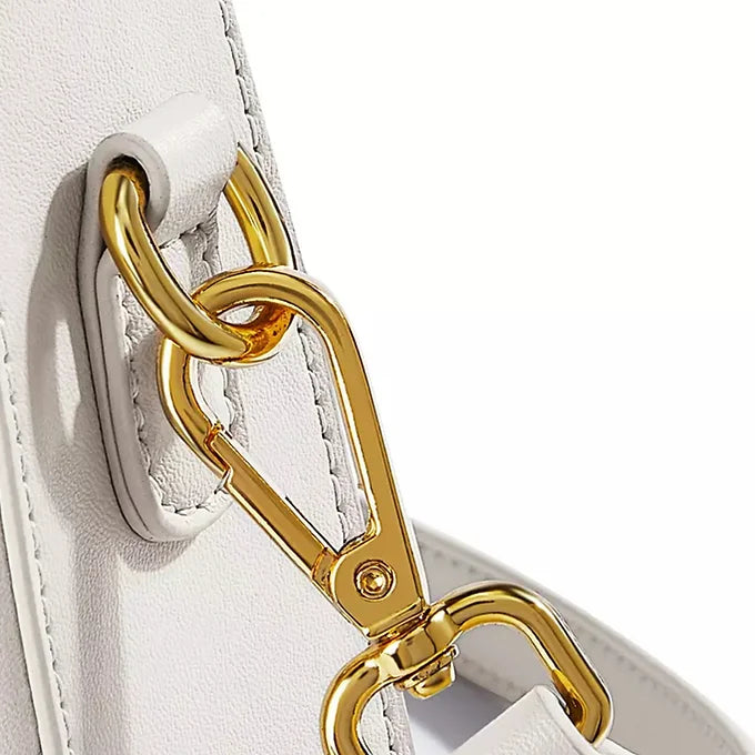 Lavish Giftz White Sophisticated Shoulder Bag with Dual Style Straps