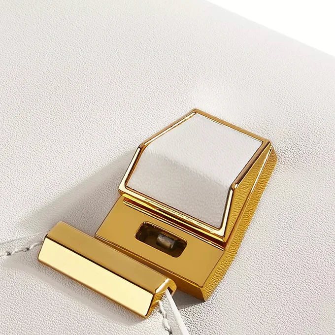 Lavish Giftz White Sophisticated Shoulder Bag with Dual Style Straps