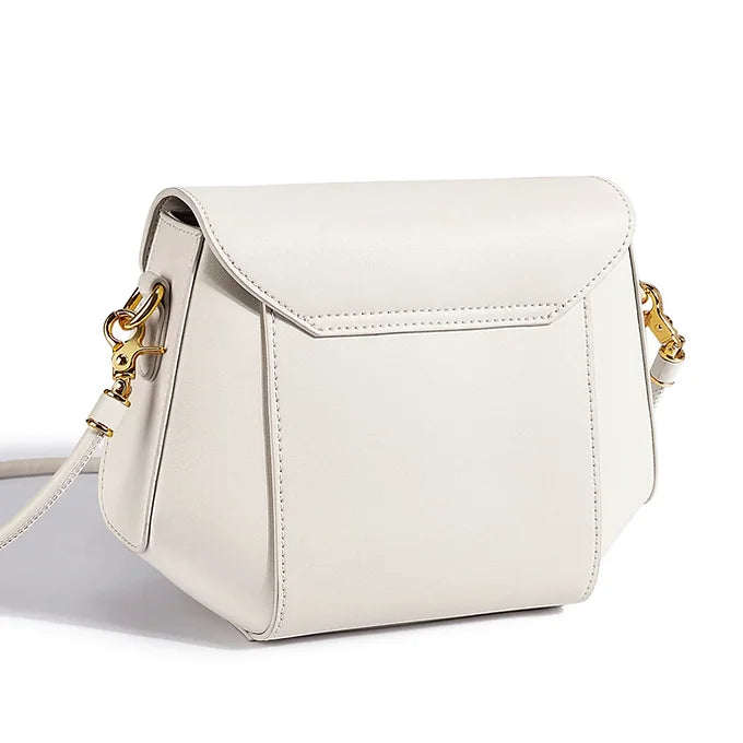 Lavish Giftz White Sophisticated Shoulder Bag with Dual Style Straps