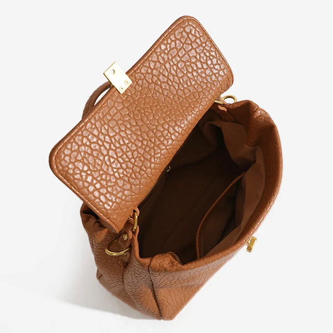 Lavish Giftz Textured Brown Classic Handbag