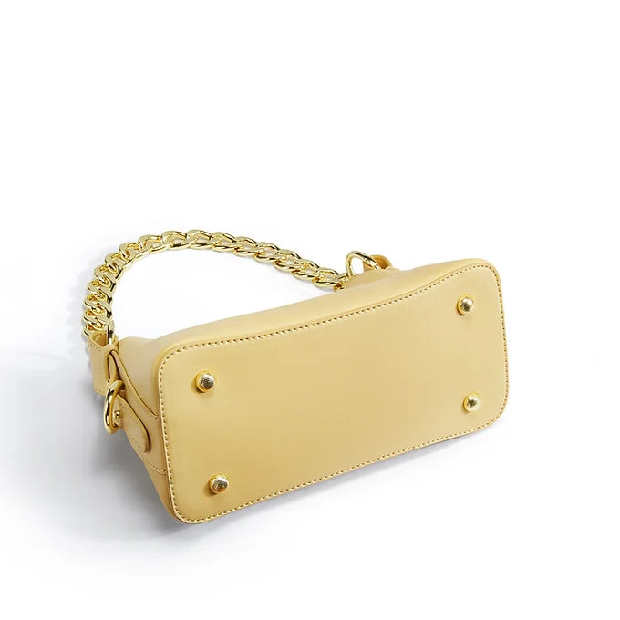 Lavish Giftz Pure Leather Yellow Chic Designer Shoulder Bag