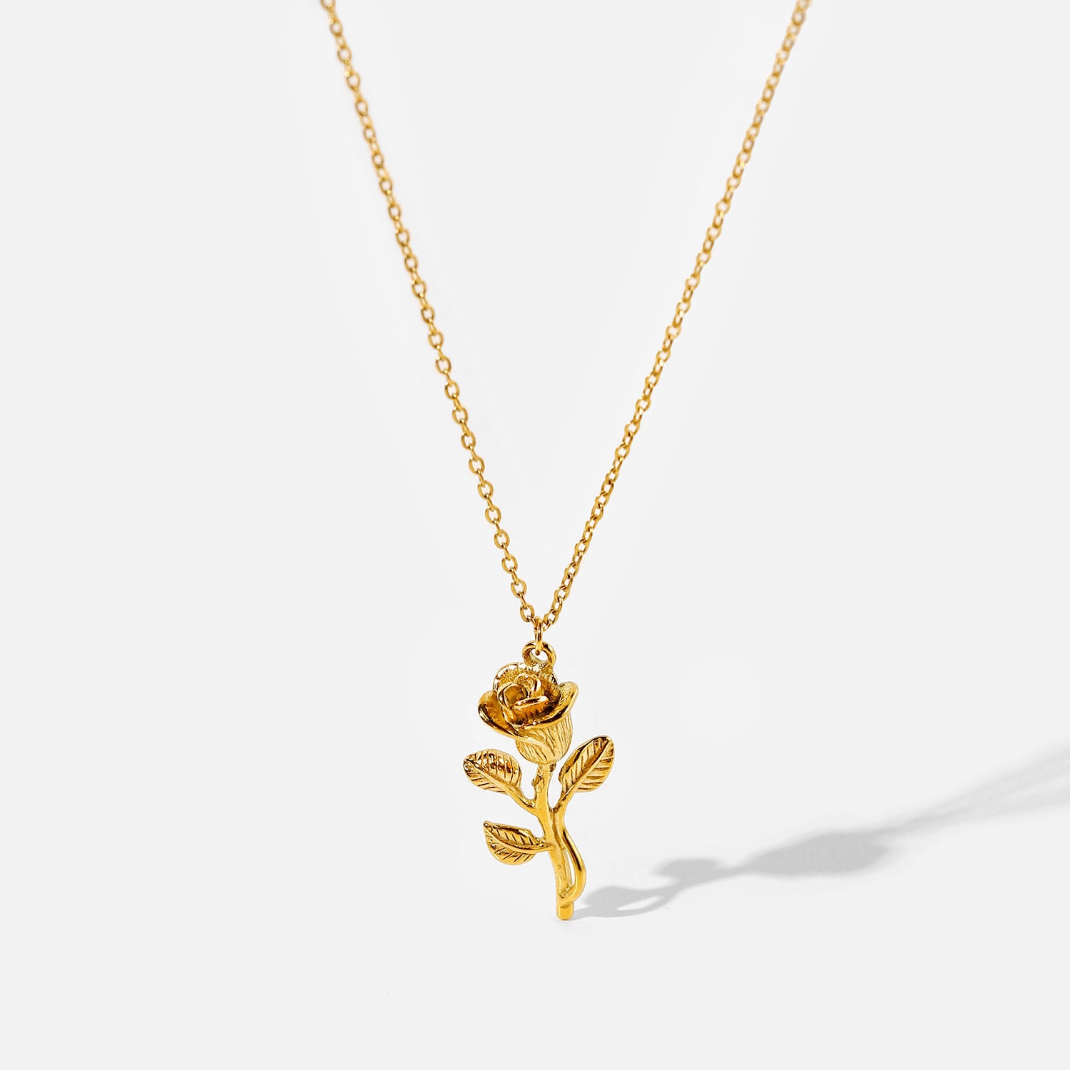 Lavish Giftz Rosetta Rose Pendant Necklace