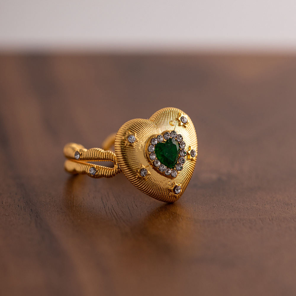 Kerensa Heart Statement Ring