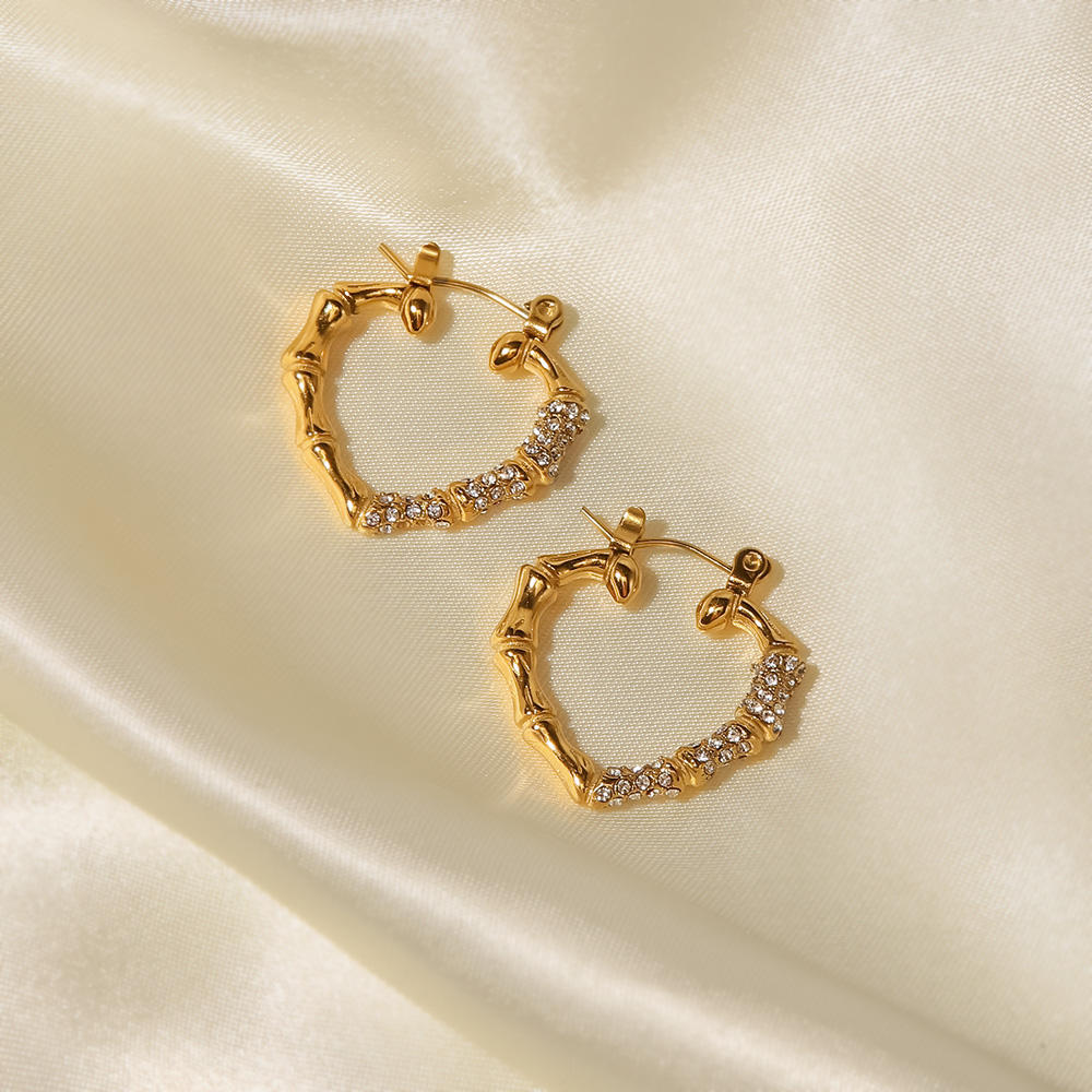 Lavish Giftz Aroha Heart Stud Earrings