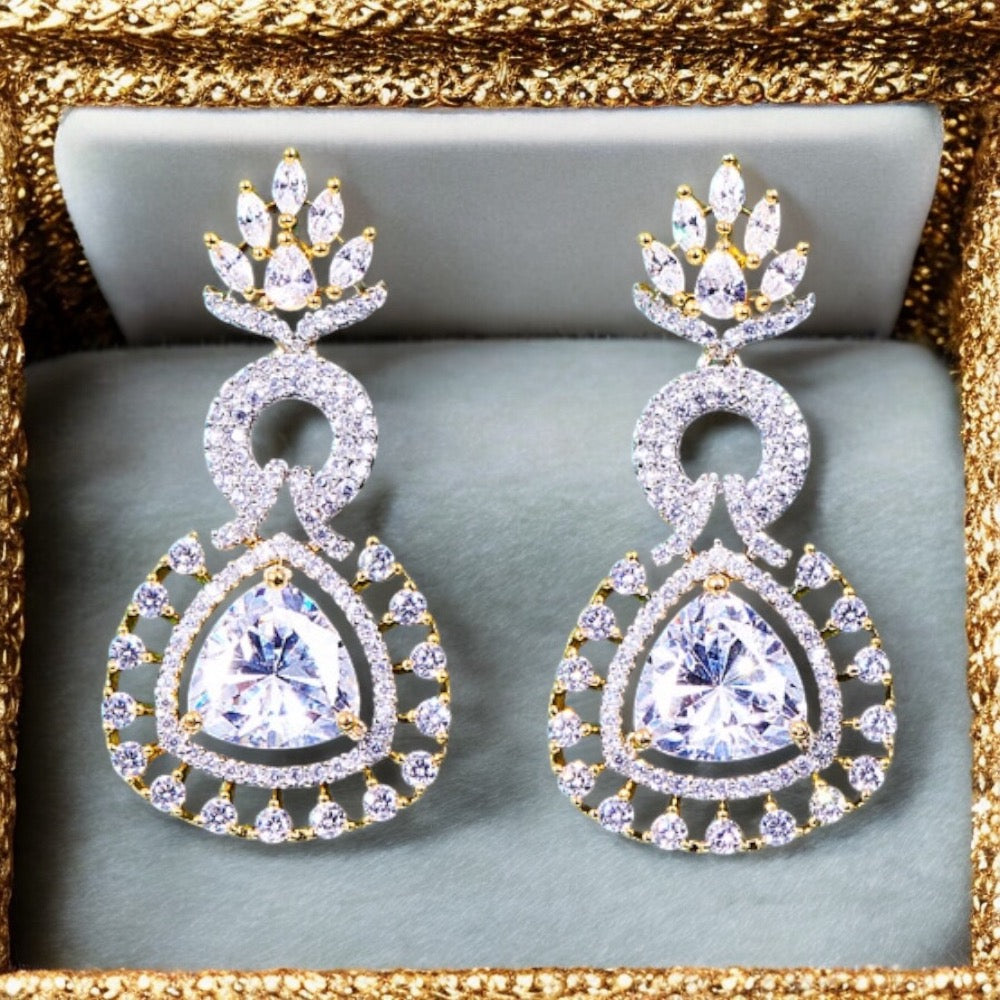 Lavish Giftz Celeste Classic American Diamond Earrings