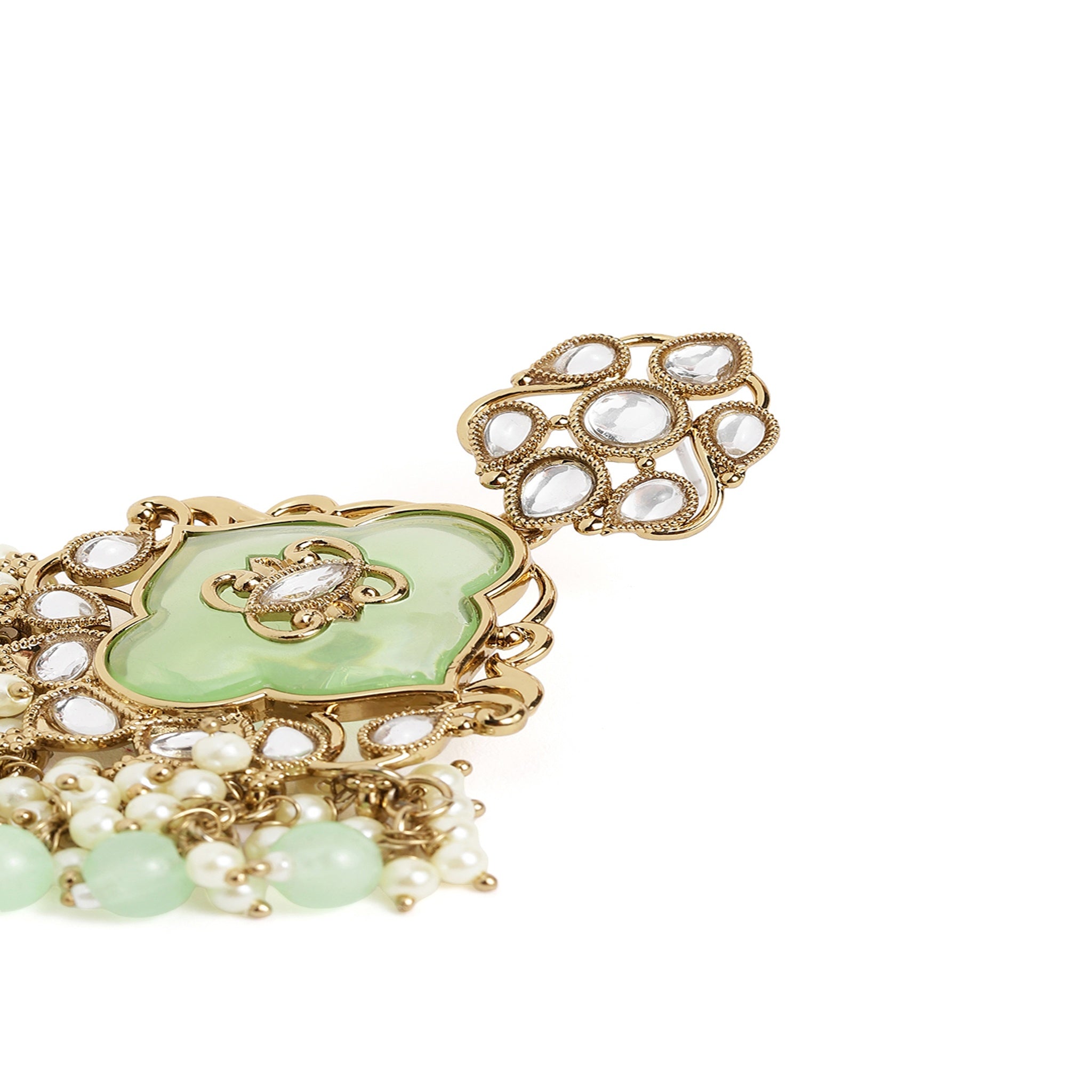 Gold Plated Mint Classic Earrings