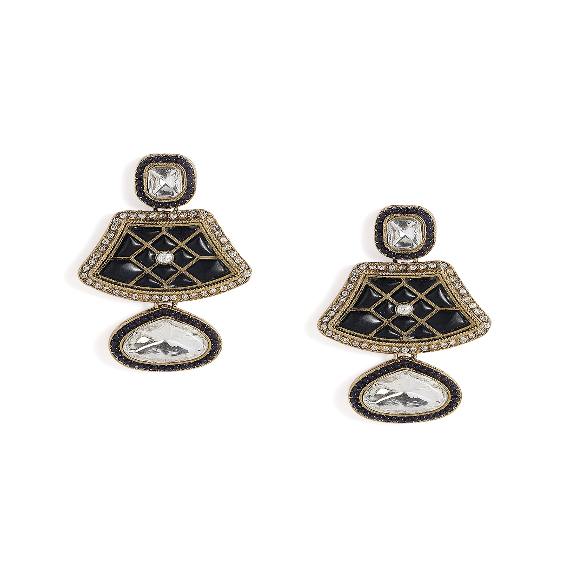 Bollywood Style Blue Necklace Set