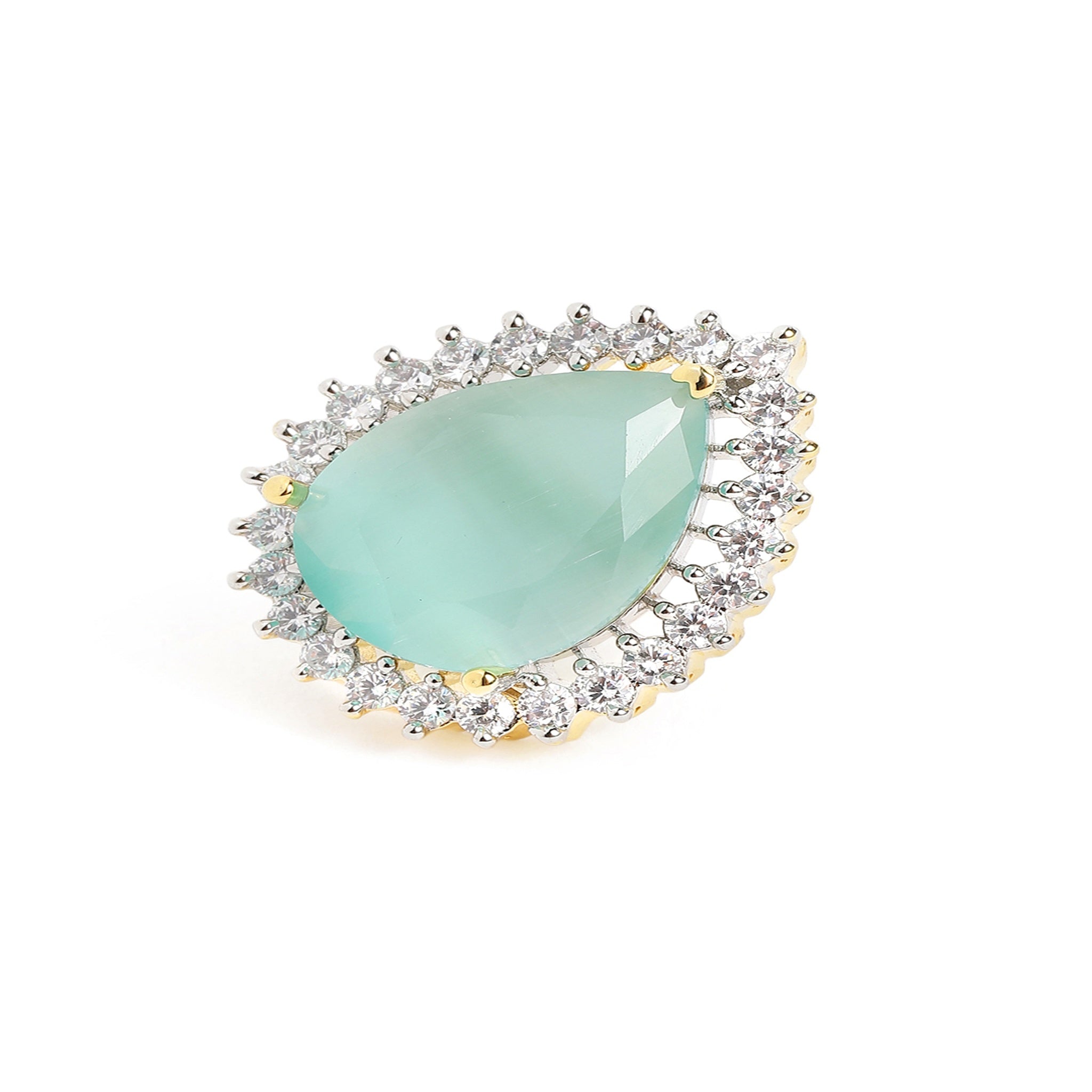 Gold Plated Mint Classic Stud Earrings