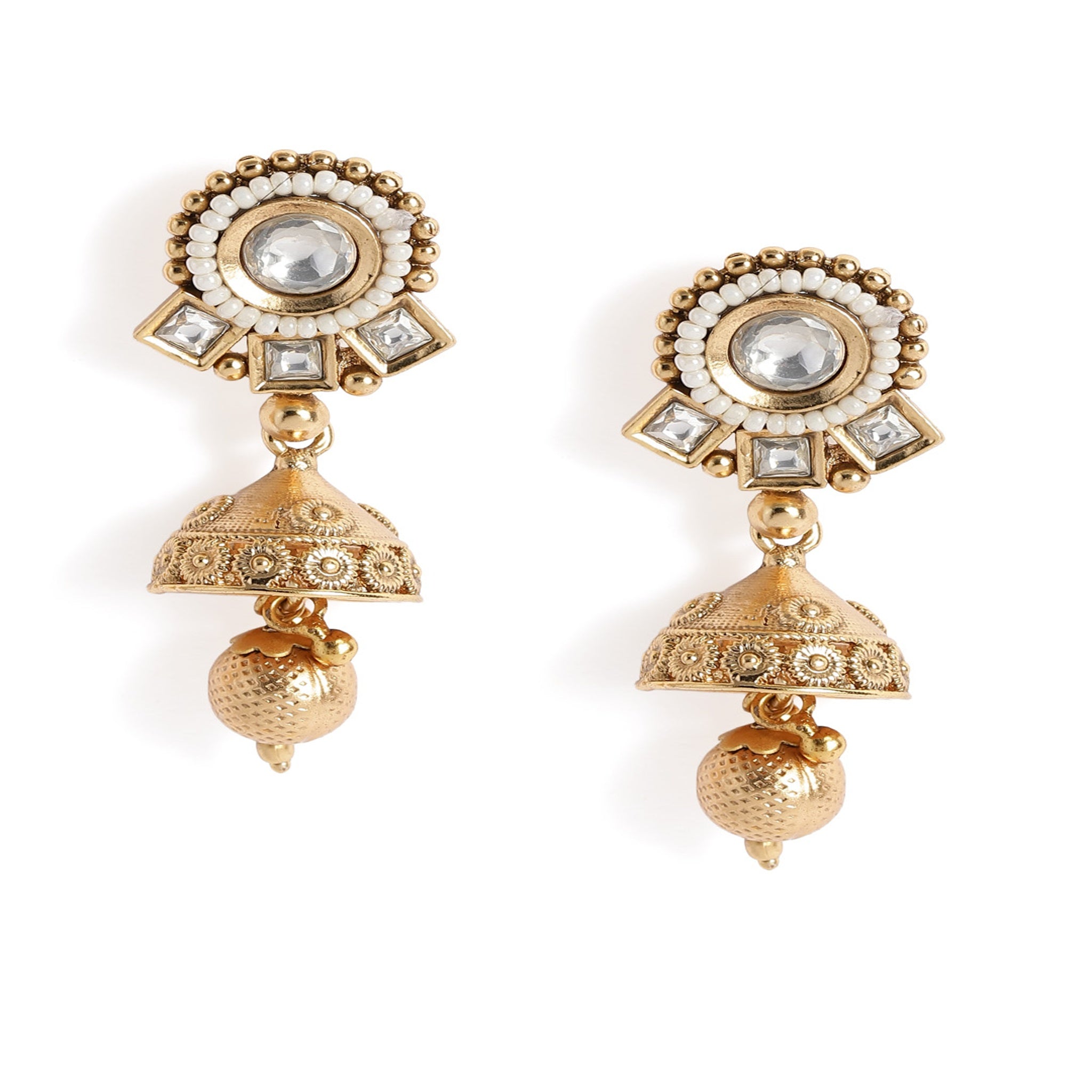 Gold Plated Antique Delicate Necklace Set