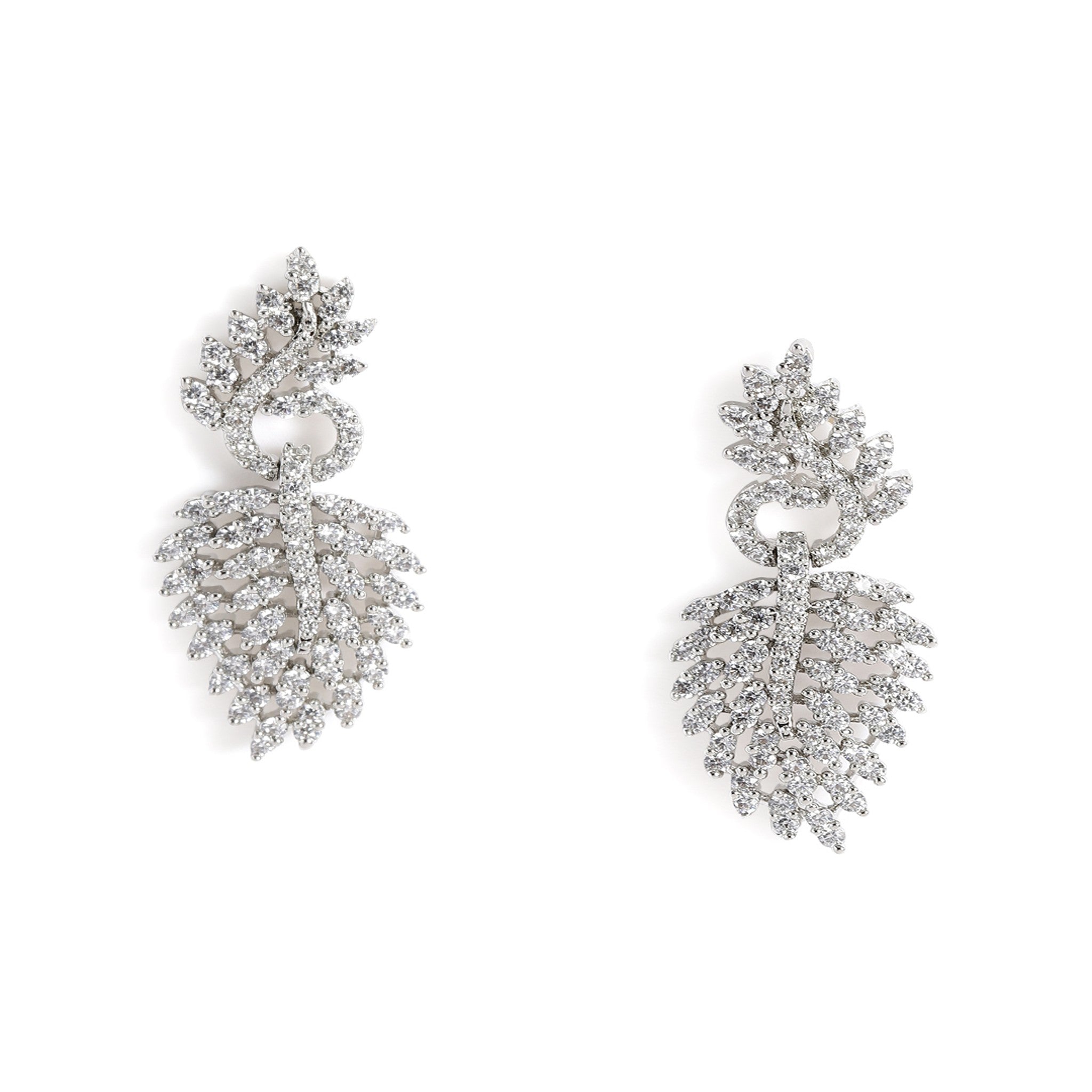 Rhodium-Plated Ruby Choker AD-Studded Jewellery Set