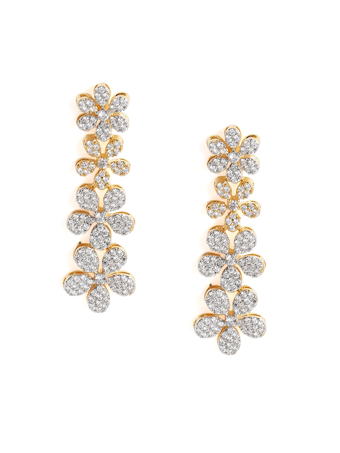 Gold-Plated AD-Studded Jewellery Set