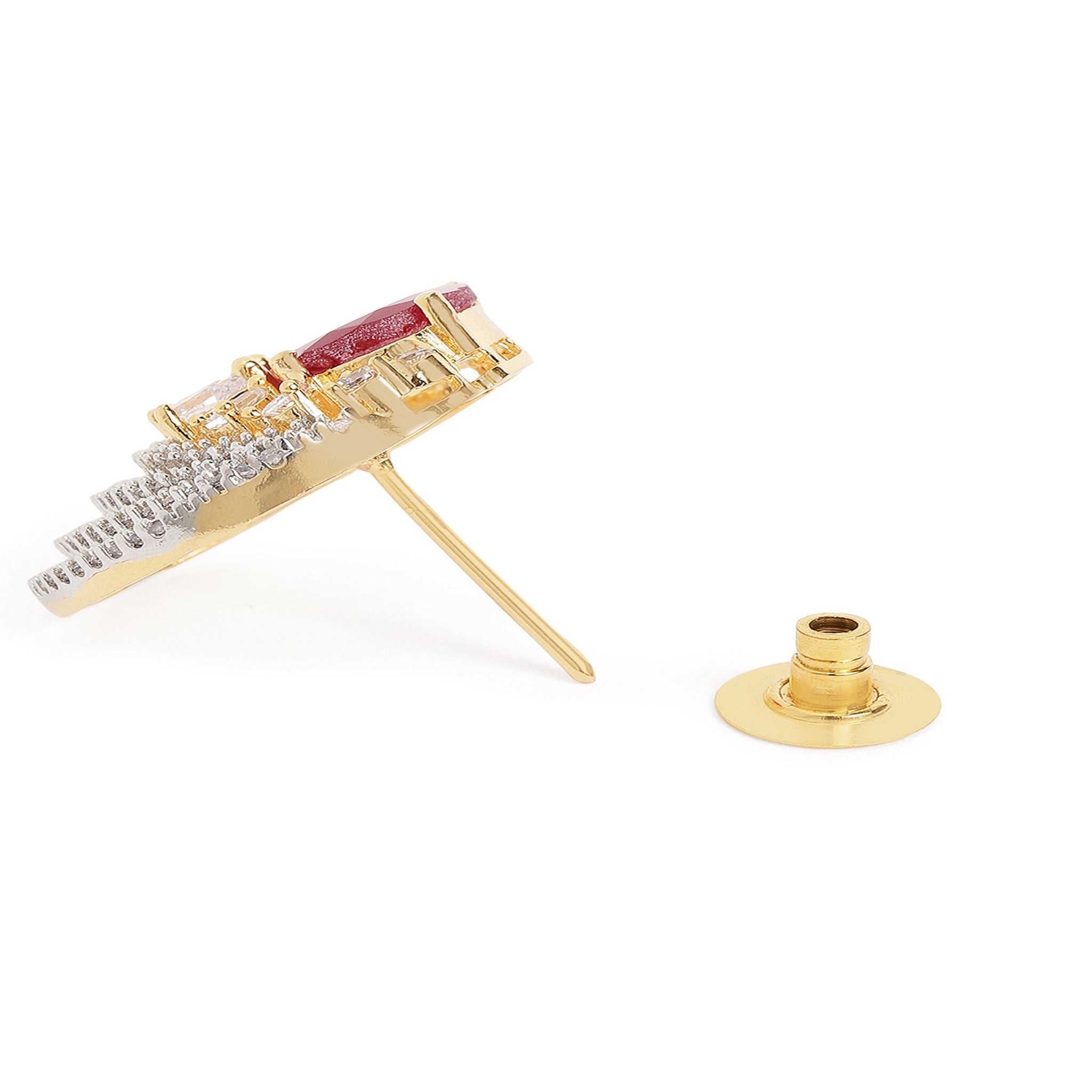 Gold-Plated Cubic Zirconia Tops