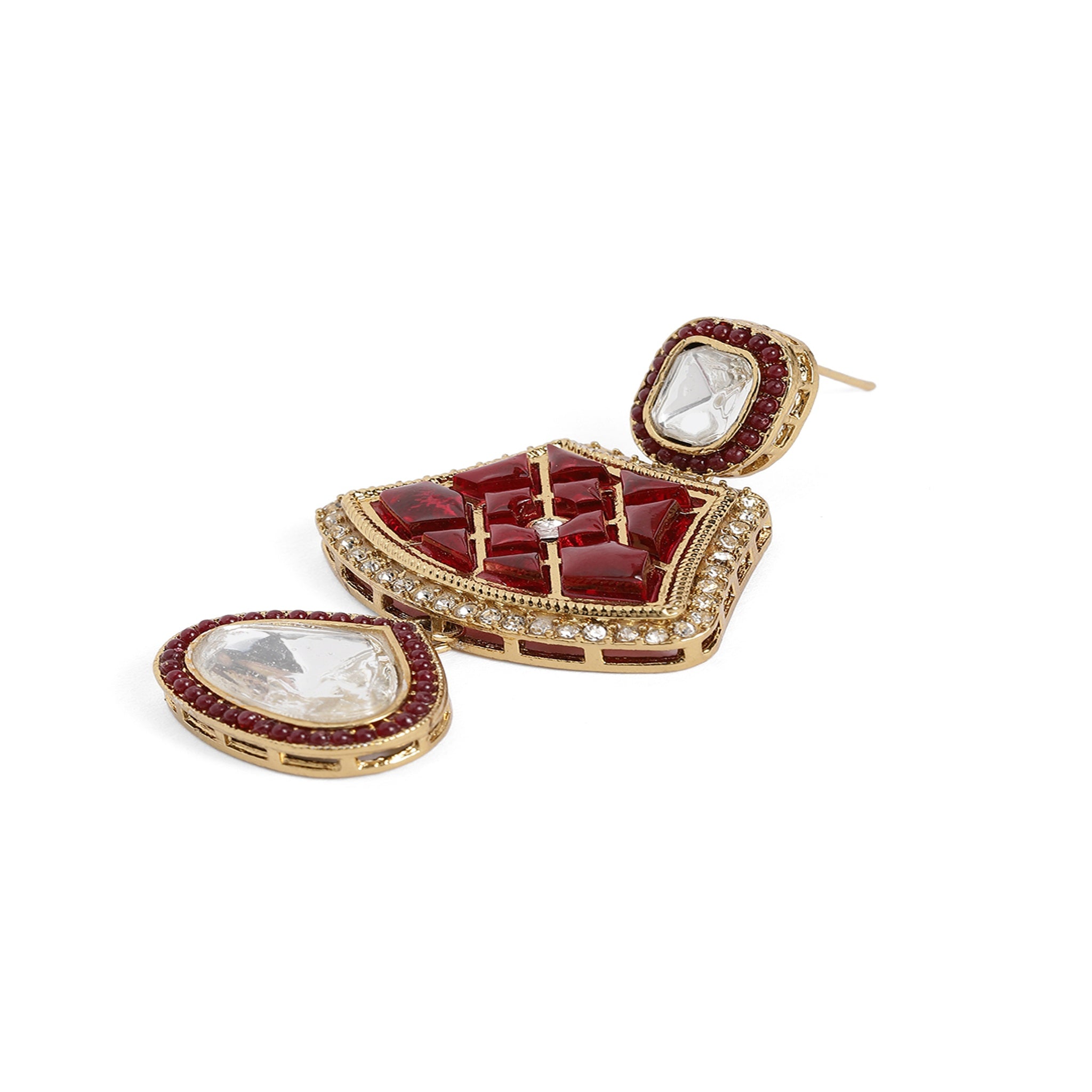 Bollywood Style Ruby Necklace Set