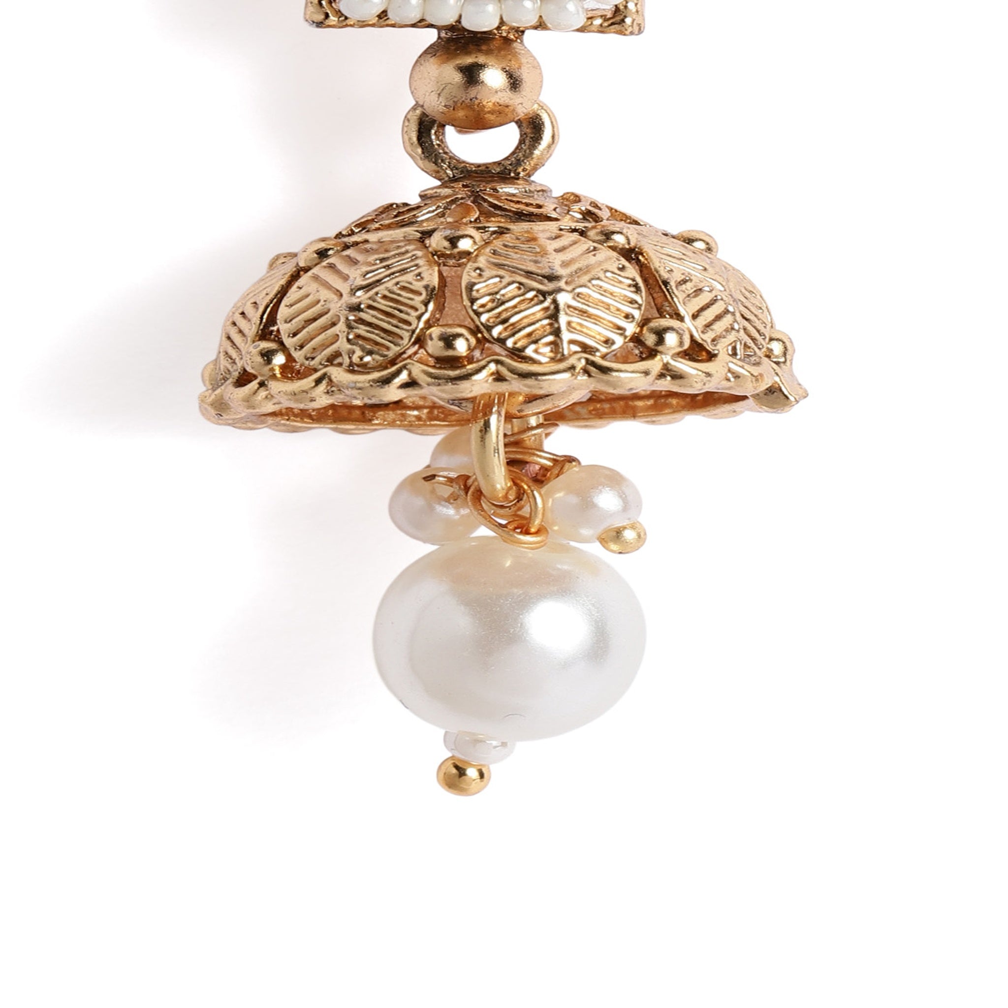 Gold Plated Antique Multi- Color Enamelled Necklace Set