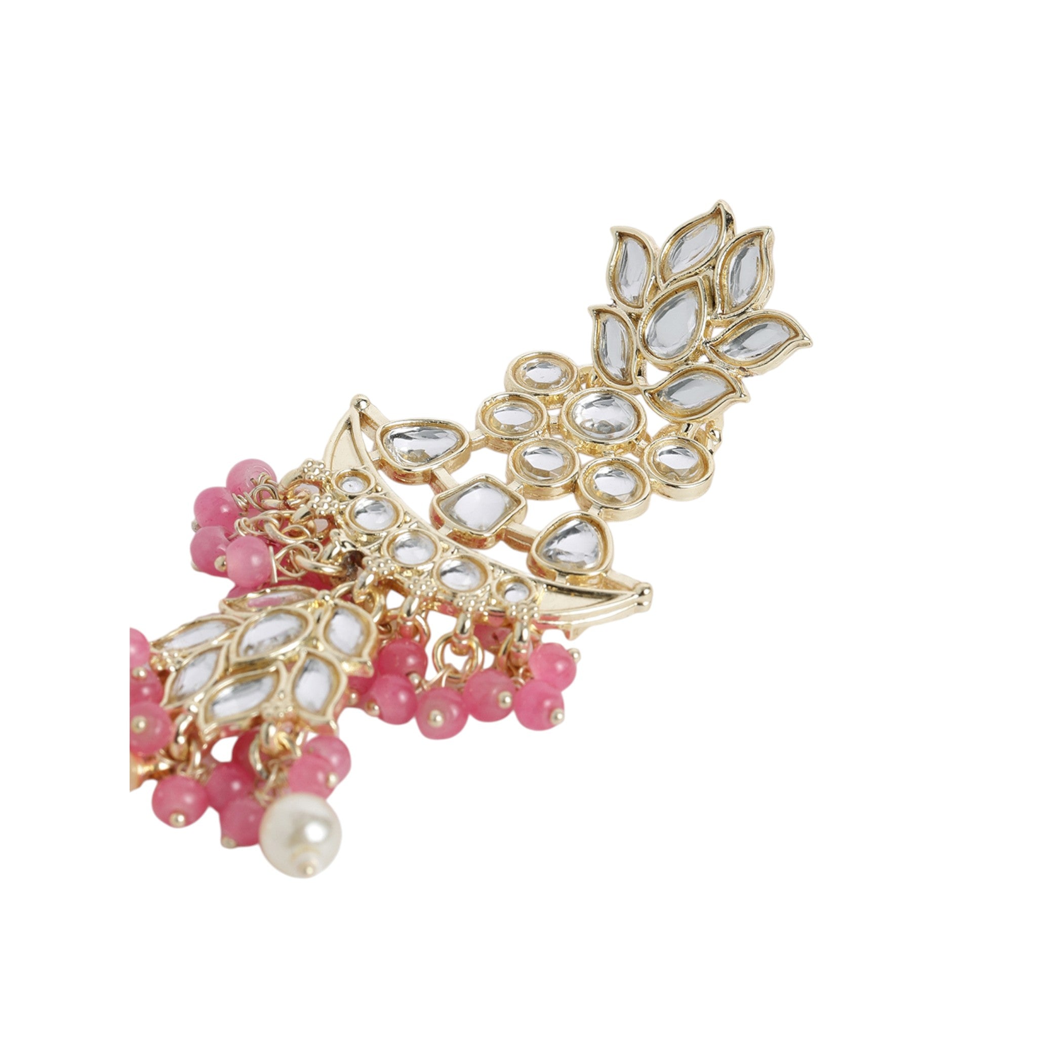 Pink Indo Western Choker Necklace Set