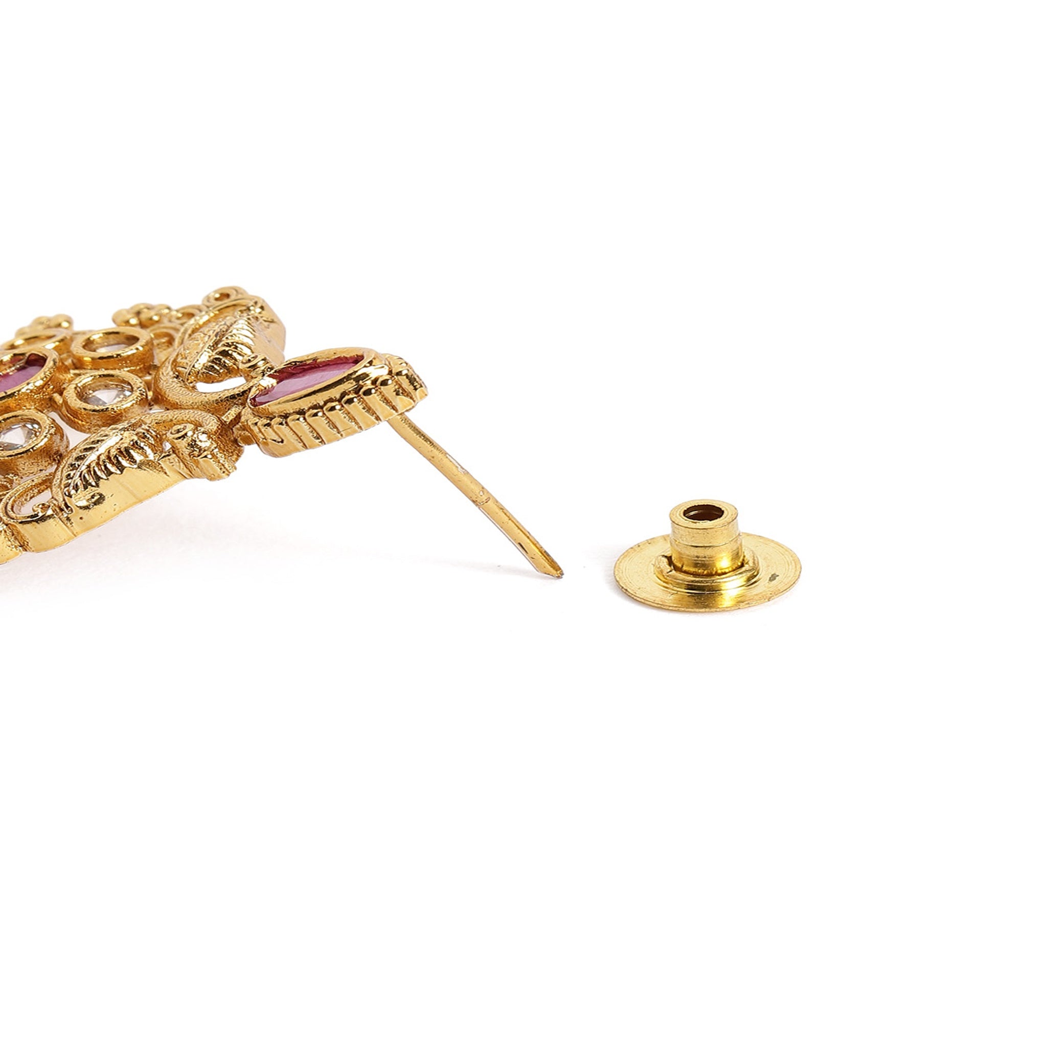 Gold Plated Antique Peacock Necklace Set