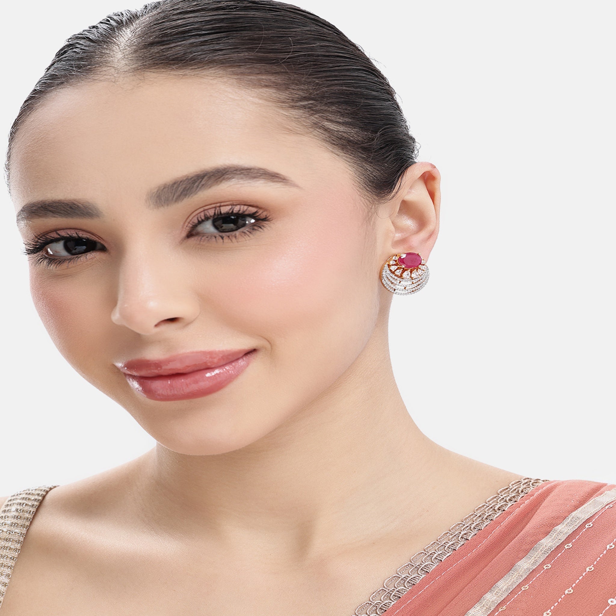 Gold-Plated Cubic Zirconia Tops