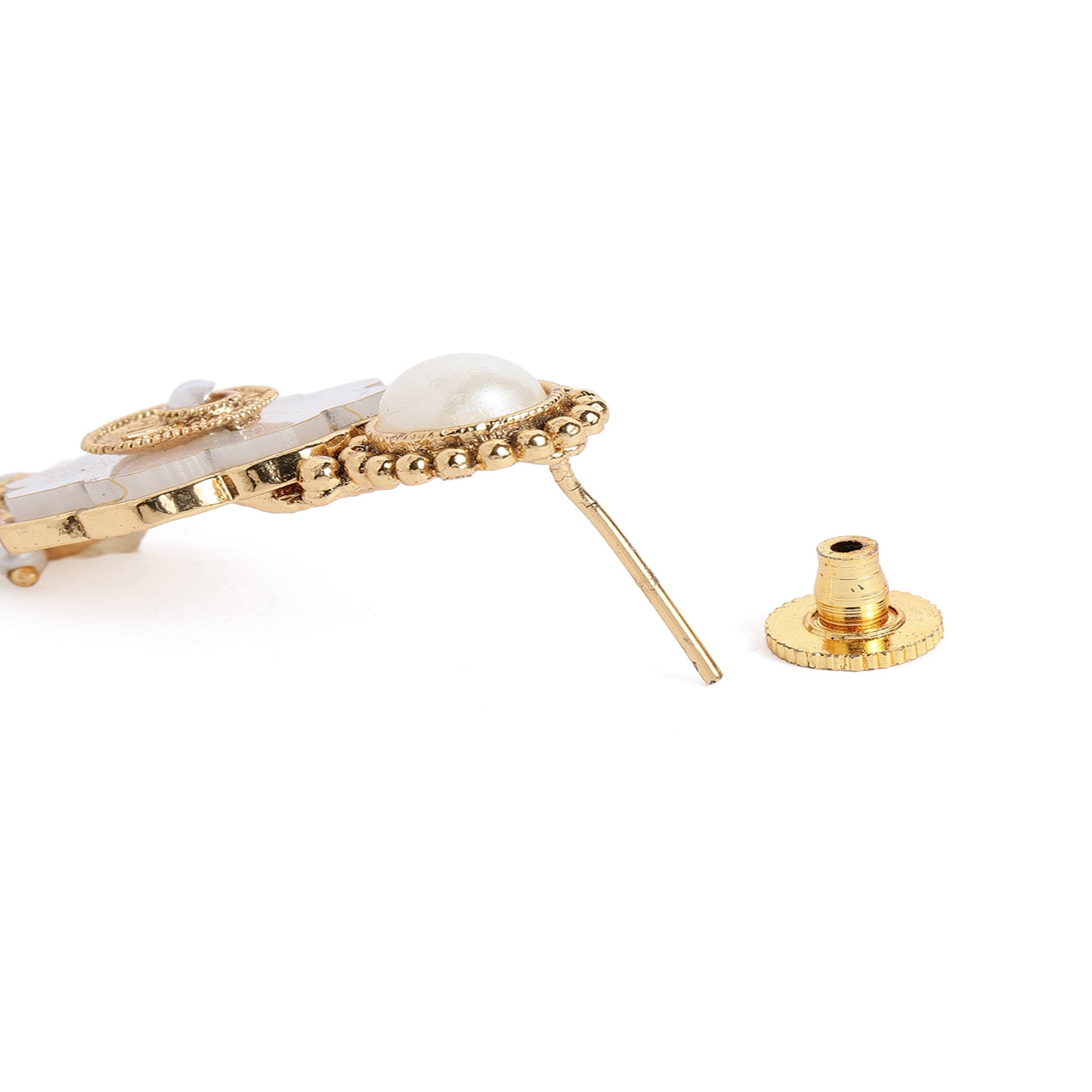Gold Plated Mother Of Pearl Necklace Set