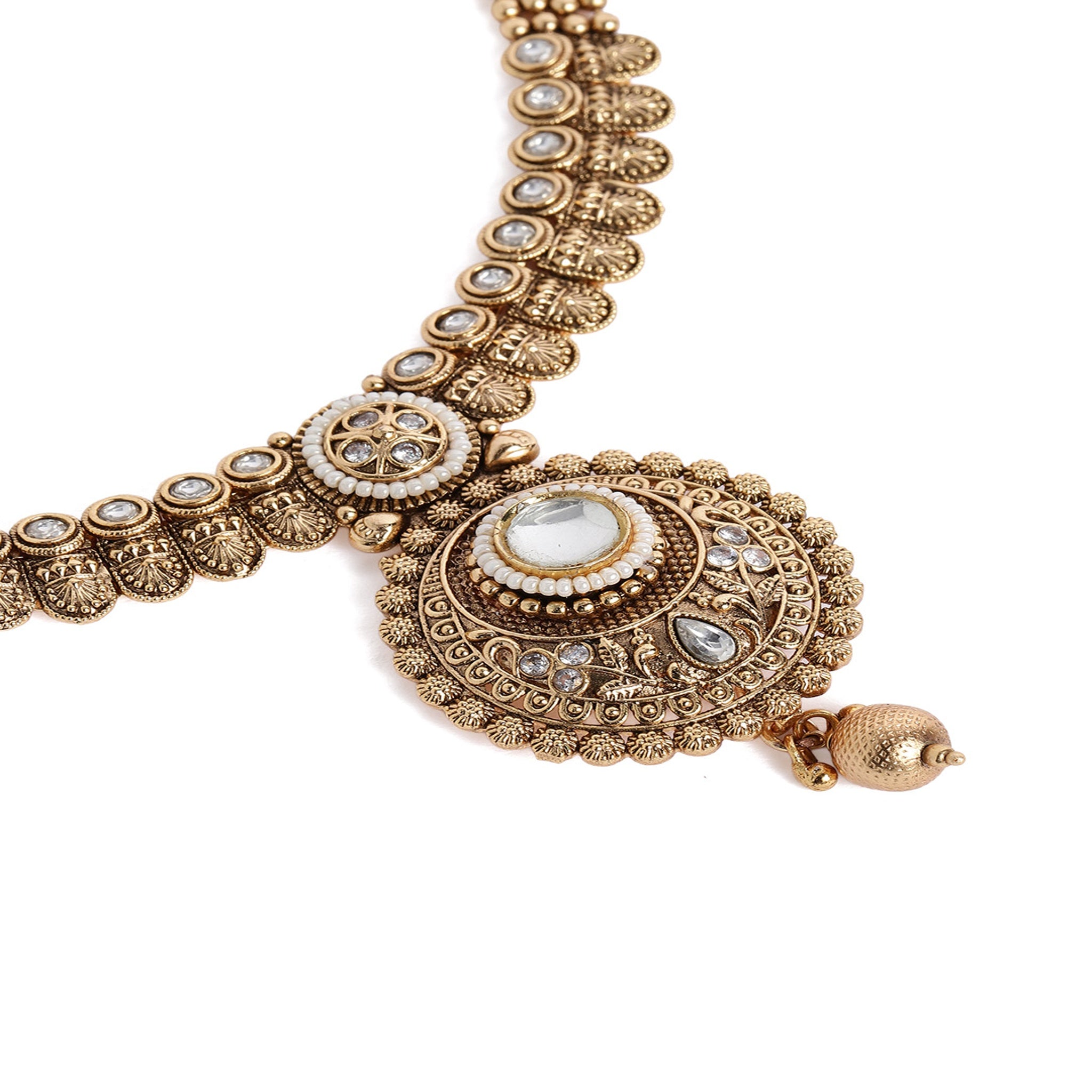 Gold Plated Antique Necklace Set