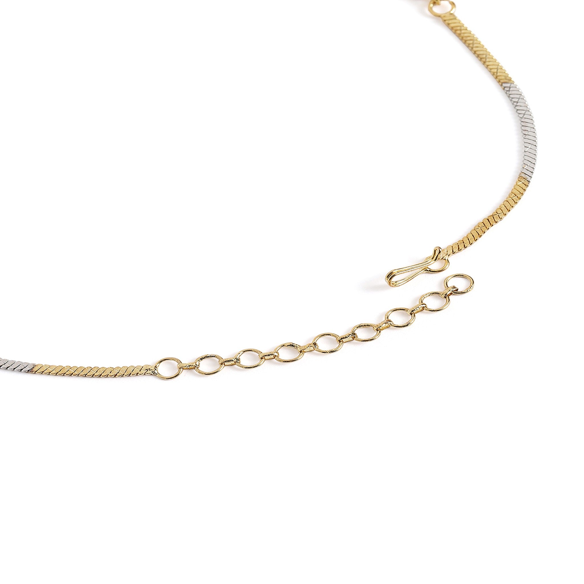 Gold Plated Flower White AD-Studded Jewellery Set