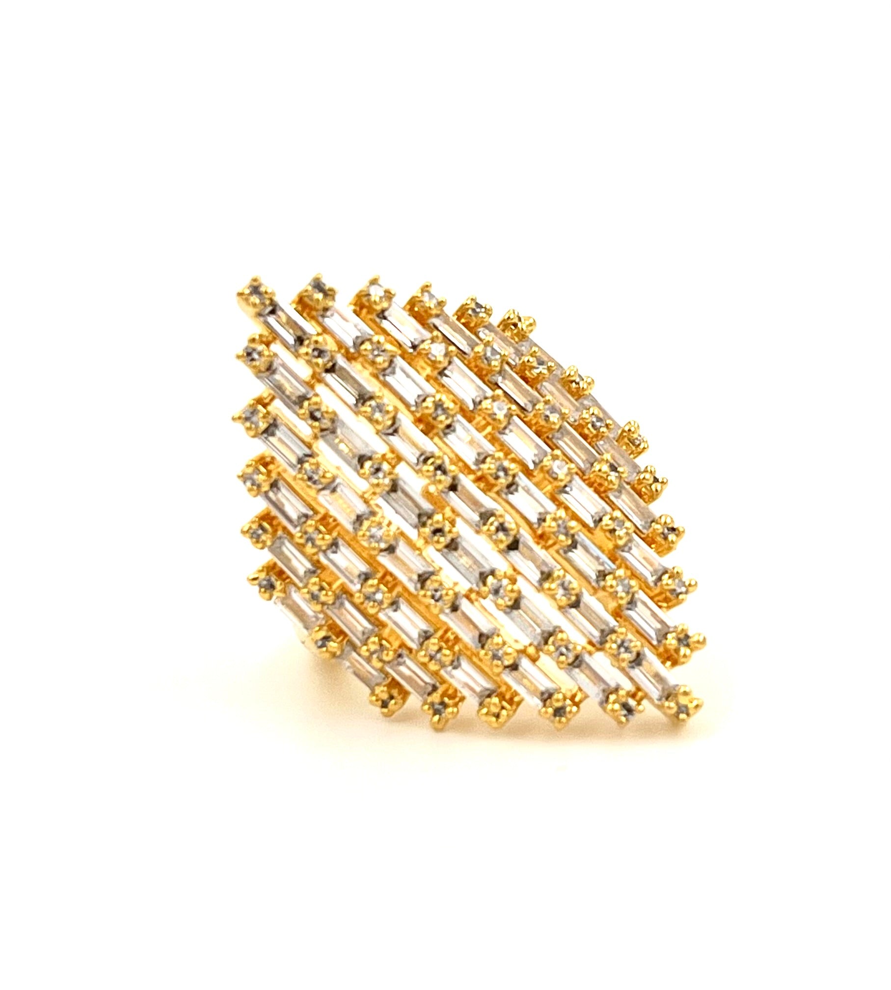 Lavish Giftz Classic American Diamond Adjustable Ring